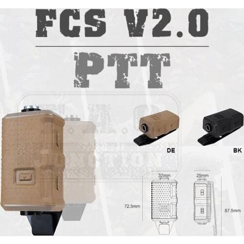 FCS Tactical Headset Comtac III RAC Radio Connector V20 PTT Compatible W/ KN6 U174/U MTP3150 PD780 XTS KENWOOD PRC148 152 Cable