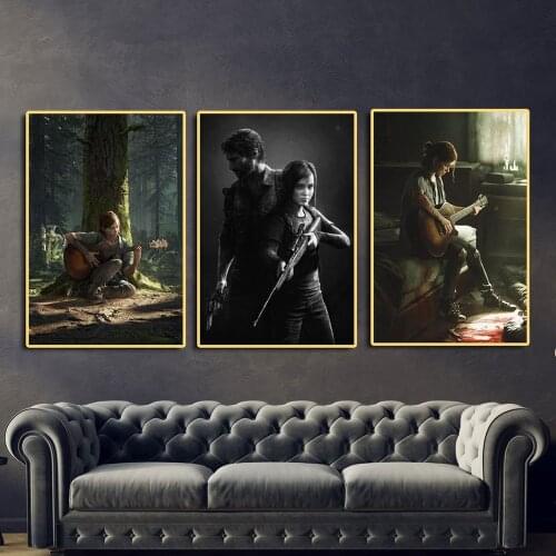 The Last of Us Game Canvas Paintings Zombie Survival Horror Action Poster and Prints Wall Art Picture for Room Cuadros Decor