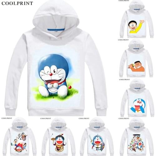 Doraemon Hoodies Hooded Hoodie Anime Manga Fujiko Fujio Stand by Me Doraemon Nobita Nobi Shizuka Minamoto Cosplay Sweatshirts