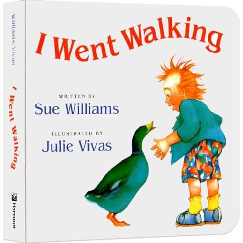 I Went Walking English kid Books Color Classic Picture English Book Bedtime Stories Cardboard Book children 3-6 years old