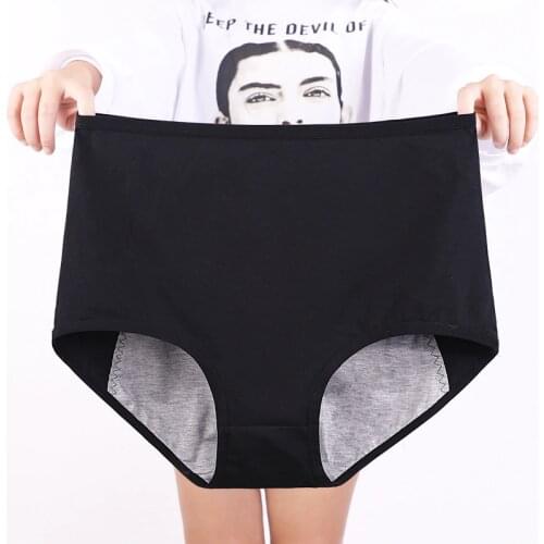 Plus Size High Waist Period Panties Women Menstruation Briefs Cotton Menstrual Leak Proof Large Size Underwear Female XXXL Lot