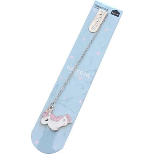 1PC Metal Pendant Bookmark Cute Kawaii Book Markers Page Holder for Kids Students Reading Pendant Bookmark Clip