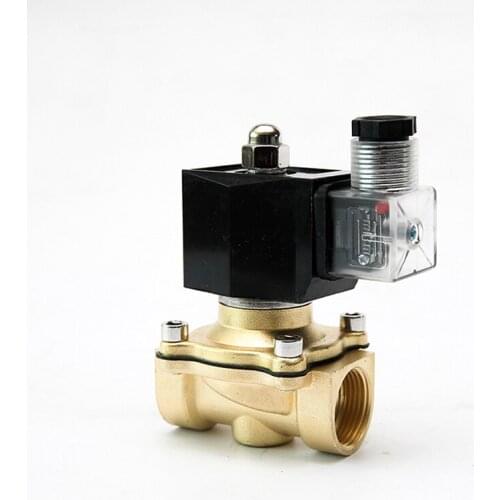 3/8" 1/2" 3/4" 1" 1-1/4" 1-1/2" 2" Brass Solenoid Valve Normally Closed Normally Open IP65 220V Switch Valve Water Valve