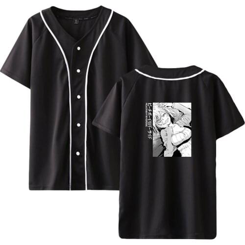 Anime Peach Boy Riverside Baseball T-Shirt Harajuku Print Short Sleeve Tee for Men and Women Streetwear