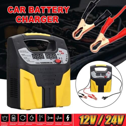 Car Charger 12V24V LCD Display 110V/220V Voltage Automatic Identification Eightfold Safety Protection 35AH-200AH Car Starter