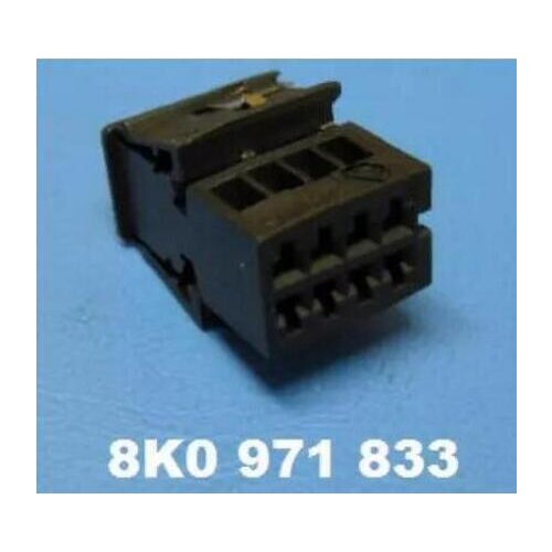 FREE shipping 5pcs/lot 8 Pin/Way For Anti-glare Rearview Mirror Plug Auto Connector 8K0 971 833