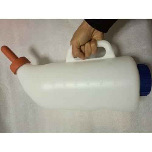 4Liter Big Volume Cow Teat Shaped Calf Feeding Bottle