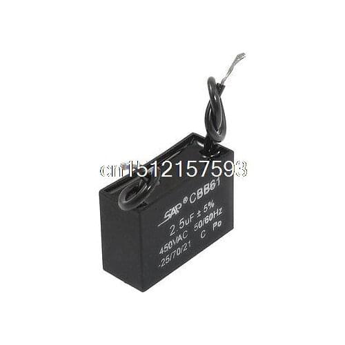 CBB61 AC 450V 2.5uF Air Conditioner Electric Fan Motor Capacitor