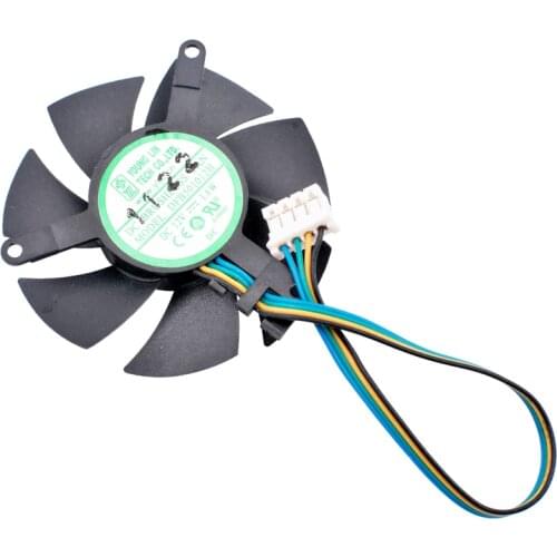 DFB501012H 47mm diameter, 39mm hole pitch, DC12V 1.6W, 4 lines, cooling fan for soft router cooling aluminum sheet graphics card