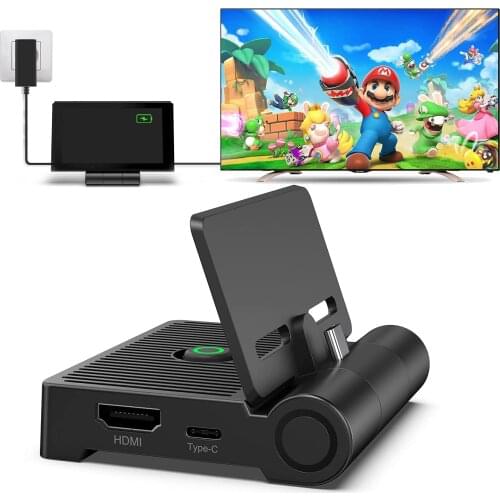 Switch TV Dock for Nintendo Switch,Switch Docking Station with foldable and portable design, HDMI, Type-C and USB 3.0 interface