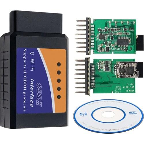 ELM327 WIFI V1.5 For iOS/Android OBDII Auto Code Reader ELM 327 V1.5 WIFI Support J1850 PWM obd 2 OBD II Car Diagnostic Scanner