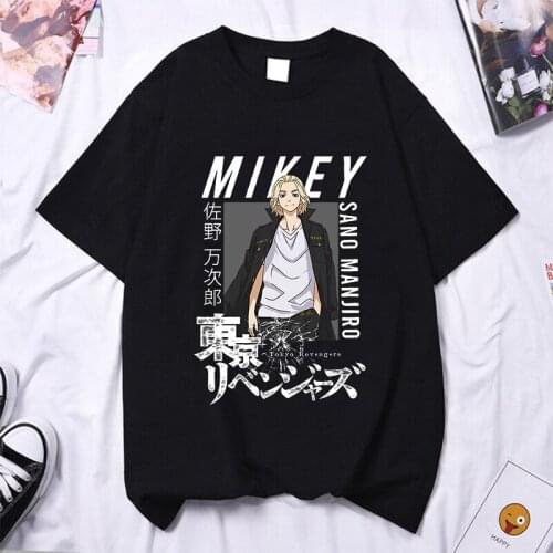 2021 Manga Tokyo Revengers Sano Manjiro Printing T-shirts Short Sleeve Men Women Harajuku Pullover Graphic Anime Clothes Summer