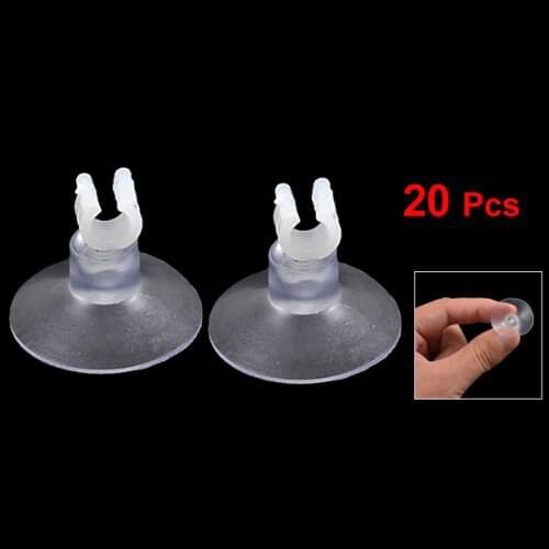Bestselling 20pcs Aquarium Clear Suction Cup Airline Tube Holders Clips Clamps