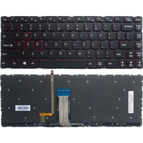 GZEELE NEW English US backlit keyboard for Lenovo Erazer Y40 14ISK Y40-70 Y40-70AM Y40-70AT Y40-70AT-IFI Y40-80 Y700-14 black