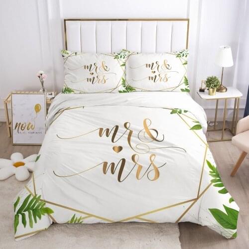 Duvet cover set sheet family euro 2.0 1.5 for home 3D luxury Bedding set bed linen bedclothes 4pcs mr ms