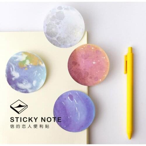 The Beautiful Planet Memo Notepad Notebook Memo Pad Self-Adhesive Sticky Notes Bookmark Promotional Gift Stationery