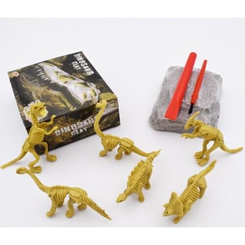 1Pcs Kids Mini Dinosaur Excavation Kits Dig a Dinosaur Archaeology Educational Toy Fossil Dig Science Kit for Kids Gifts