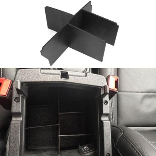 Plastic Car Interior Accessories Stowing Tidying Center Console Armrest Box Tray Organizer for Wrangler JL 2018-2019