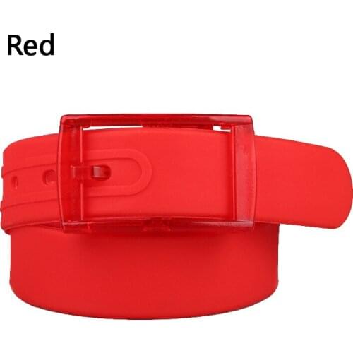 Candy Color Belts for Women Men Silicone Rubber Waistband New Plastic Buckle Pins Jeans Belts Skinny Waist Belt