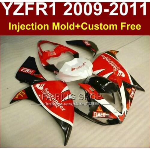 Santander sika red Motorcycle parts for YAMAHA fairings YZF-R1 09 10 11 12 YZF R1 2009 2010 2011 R1 bodyworks YZF1000 +7Gifts
