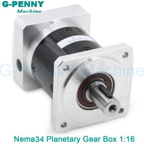 Nema34 stepper motor planetary reduction ratio 1:16 planet gearbox 86 motor precision type, High Torque high quality 6~8 arcmin