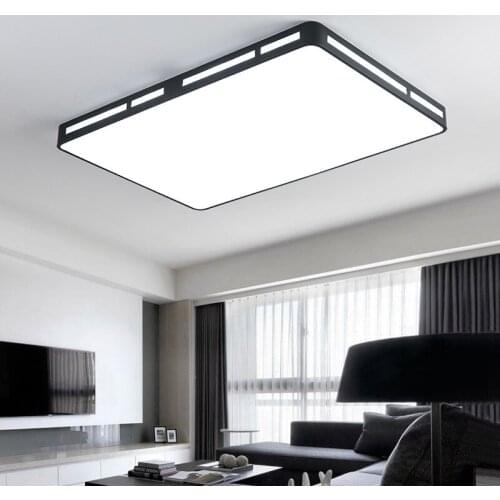 Modern ceiling lamp atmospheric rectangular living room lamp creative square study lamp bedroom dining room lamp LB12112