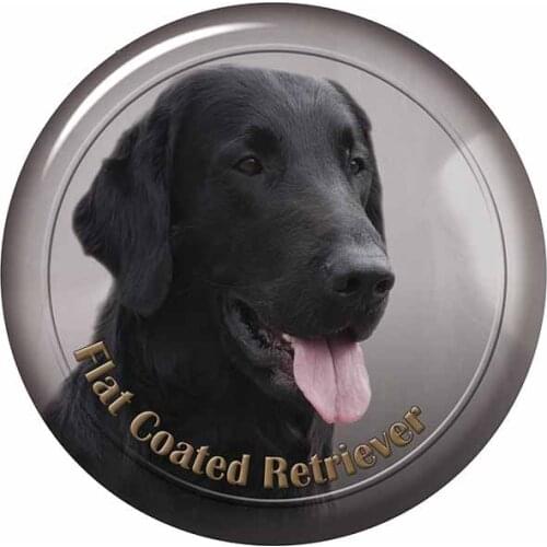 SZWL Best of Flat Coated Retriever Puppies Puppy Photos Car Stickers Waterproof Decals Occlusion Scratch Vinyl,13cm*12cm