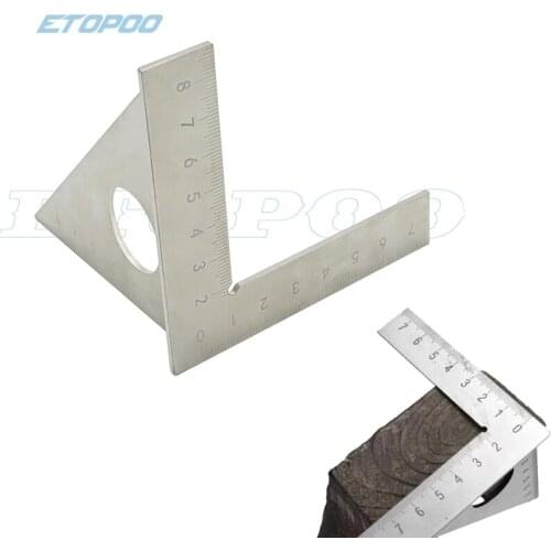 45 degree Stainless Steel Triangle Square ruler Rafter Speed Square T and Tri Angle Square Mulit Scriber tools