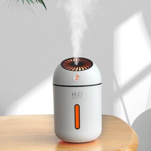 500ML Air Humidifier USB Ultrasonic Aroma Essential Oil Diffuser For Car Office Bedroom Auto Shut-Off 2 Mist Modes Super Quiet
