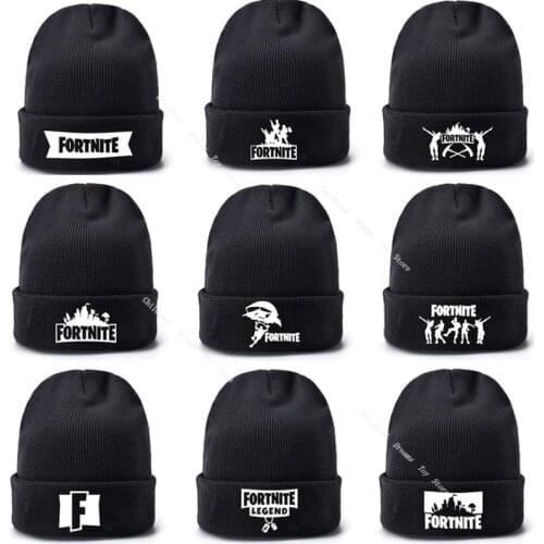 Fortnite Unisex Beanies Winter Knitted Hat for Adult Kids Hat Girl Hat Boy Winter Pullover Hat Breathable Men Gorras Simple Hats