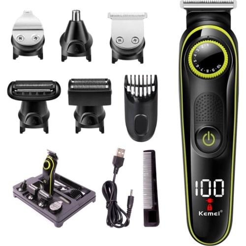 5-in-one professional Hair Trimmer For Men Facial Body Shaver Electric Hair Clipper Beard Trimmer Hair Cutter Machine Grooming