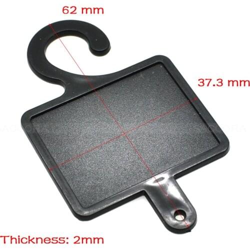 62*37.5mm Plastic Hanger&Hook For Packing Sock Garment Textile Accessories Black