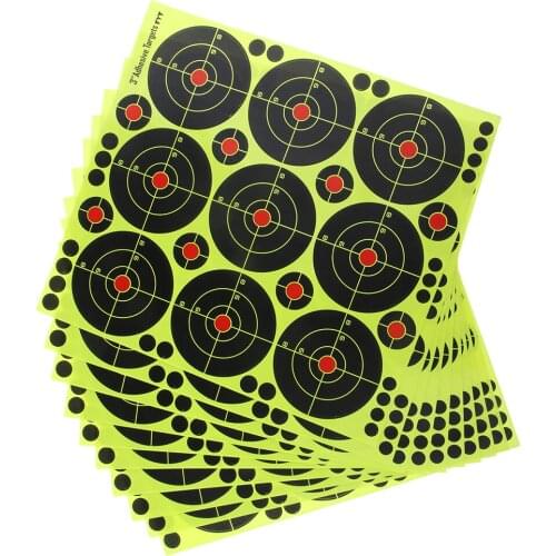 90 pcs 3" Shooting Targets Reactive Paper Target Archery Targets for Archery Arrow Hunting Shooting Training