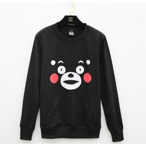 Anime Cospaly Costumes Kumamon Cosplay T Shirt Unisex Daily Loog Sleeves Black Top Cute Bear Printed Halloween Cosplay Costumes