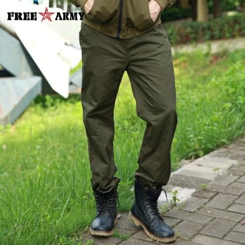 Brand Autumn Winter Pants Men Casual Long Pants Man Military Style Army Green Sweatpants Male Cotton Pants Men Clothes 2018