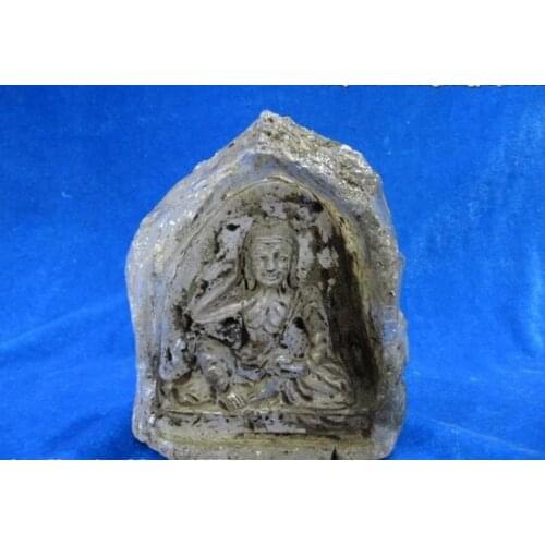 Fast shipping USPS to USA S0245 4"Tibet Buddhism crude crystal Carved Milarepa Buddha statue