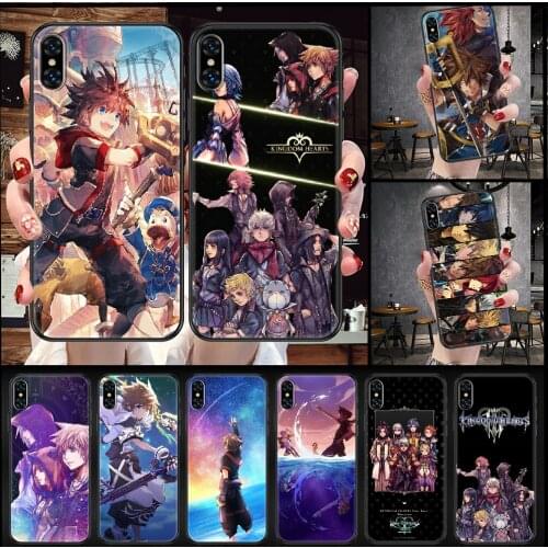 Kingdom Hearts Phone Case Cover Hull For iphone 5 5s se 2 6 6s 7 8 12 mini plus X XS XR 11 PRO MAX black silicone coque art Etui