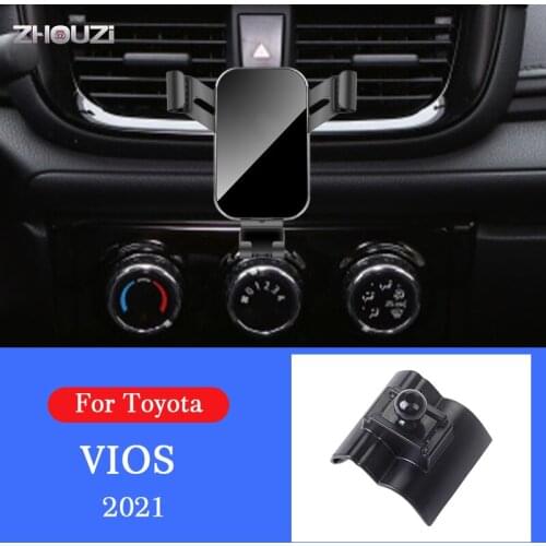 Car Mobile Phone Holder Stand GPS Stand Navigation Gravity Bracket For Toyota Vios 2021 Car Accessories