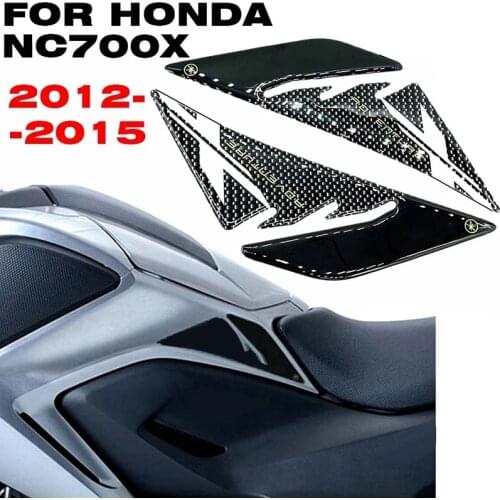 For Honda NC700X NC750X 2012-2015 Motorcycle 3D Fuel Tank Side Stickers Engine Tank Pad Protector