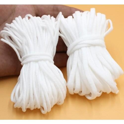5/10/30Meter/lot 3/5mm Mask Elastic Band White Elastic Rubber Band Sewing Elastic band Stretch Rope /elastic band for mask