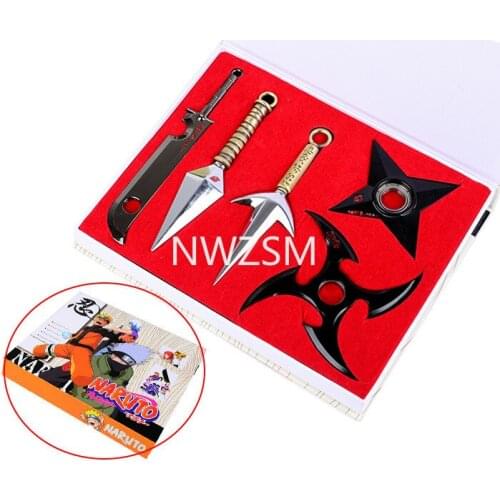 Inja Uchiha Sasuke Hatake Kakashi Akatsuki Pain Kunai Shuriken Anime Cosplay Accessories Props Weapons Halloween Gifts