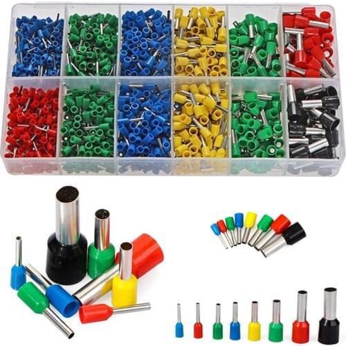 Insulated pin terminal European tube type terminal block tube type boxed terminal block combination set