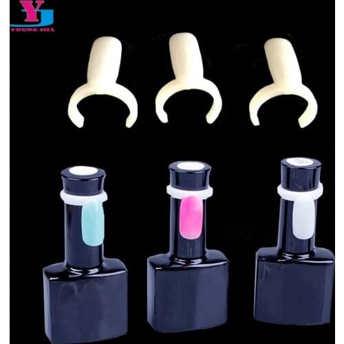 50pcs Polish UV Gel Color Display Nail Art Ring Style Natural Nail Tips Manicure Nail Professionl DIY Practice Stickers Tools