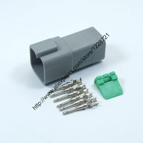 6 Way Plug Connector Kit DT04-6P 6 Pins Female Wire Connector Kit Complete With Wedgelocks&Crimping Terminal for boats