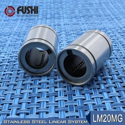 LM20MG Linear Ball Bearings 20x32x42mm (1 PC) Stainless Steel Resin Retainer Linear Bushing LMS20UU Shaft 20MM LMS20 MG Bearing