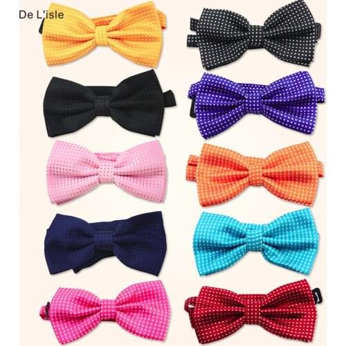 Fashion Adjustable Bowtie Polka Dot Wedding Party Butterfly Cravat Candy Colour Noble Tie - Factory Outlet