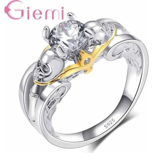 New Design Skeleton Retro Ring Women Fashion Jewelry Party Gift 925 Sterling Silver Crystal Jewelry Female Bague