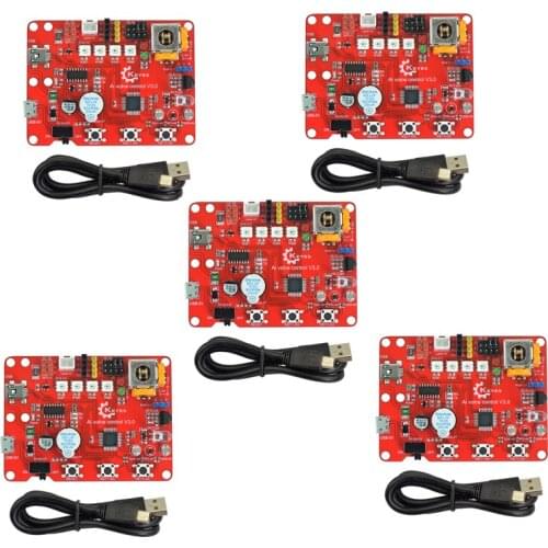 5pcs Ai Voice Control Board V3.0 for Arduino ATMEGA328P-AU, mini USB port, USB to serial chip CH340G, FZ3356