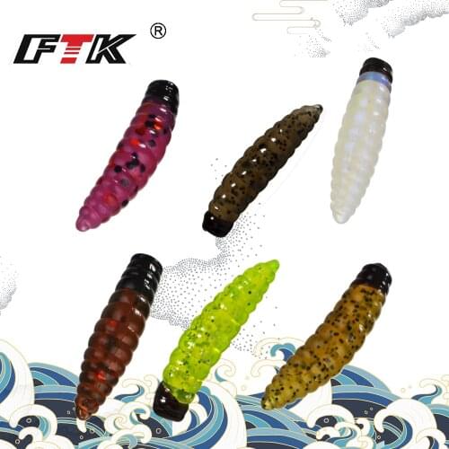 FTK Fishing Lure Soft Artificial Simulation Bait Bass Pike Length-2.5CM Swimbait Wag Fork-Tail Pesca Tackle Accessories