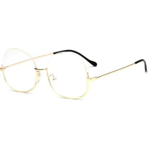 Clear Blue Light Blocking Glasses Half-rim Eye Glasses Frames for Men Blue Optical Frame Fill Prescription Eyeglasses 1887OLO